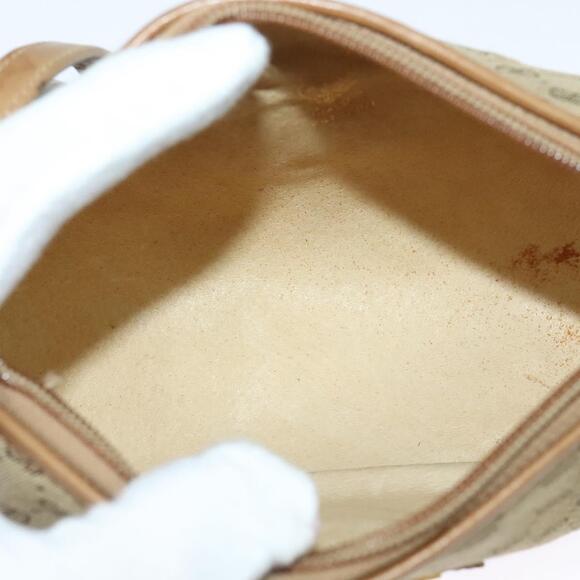 GUCCI Micro GG Canvas Shoulder Bag Vintage Beige Gold - Picture 16 of 16